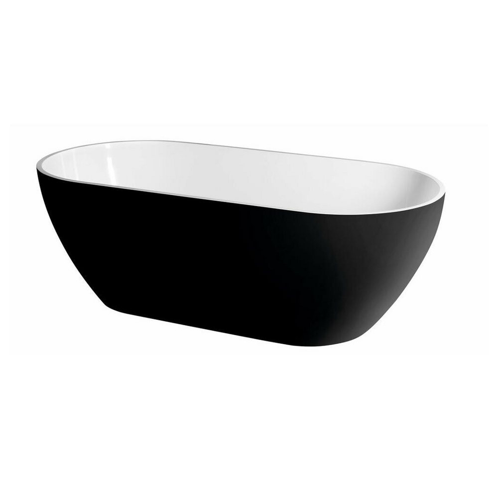 HAK Badewanne REDUTA, freistehende Badewanne, 150x75cm, schwarz von HAK