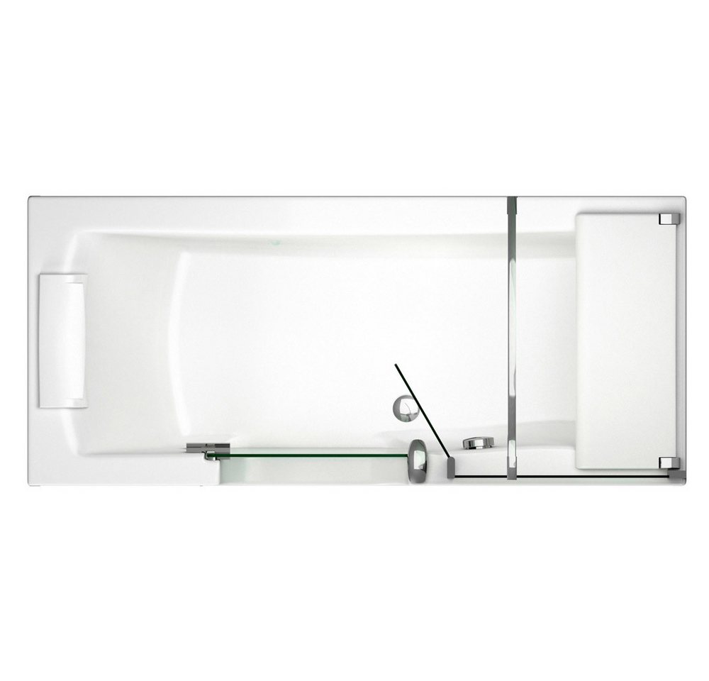 HAK Badewanne STYLE Badewanne mit Tür, 180x80cm, links von HAK