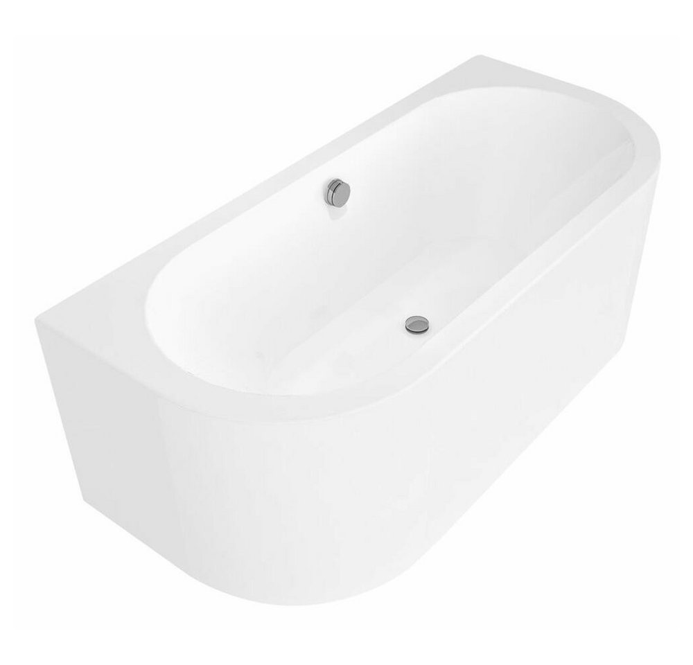 HAK Badewanne VIVA D MONOLITH asymmetrische Badewanne 170x75x60cm, weiß, (1-tlg) von HAK