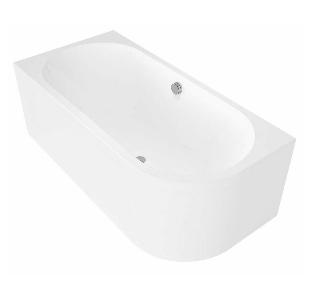 HAK Badewanne VIVA L MONOLITH asymmetrische Badewanne 170x75x60cm, links, weiß, (1-tlg) von HAK