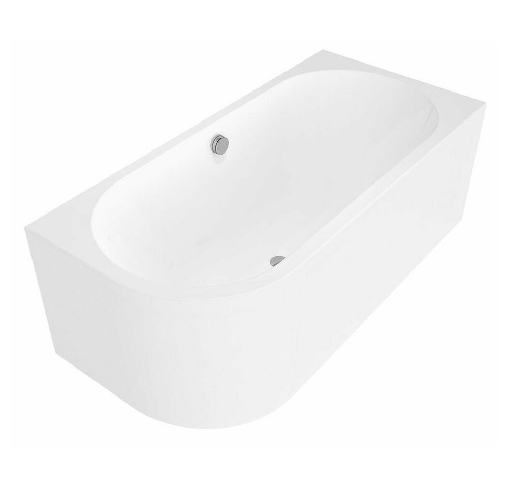 HAK Badewanne VIVA R MONOLITH asymmetrische Badewanne 180x75x60cm, rechts, weiß, (1-tlg) von HAK