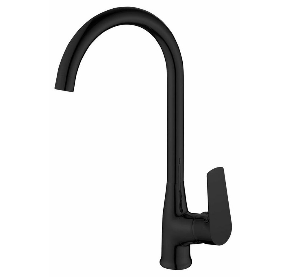 HAK Küchenarmatur LOTTA Küchenarmatur, schwarz matt (1-St) von HAK