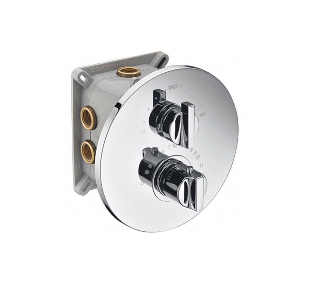 HAK Unterputzarmatur INCASSO UP Thermostat-Dusch-Armatur,mit Einbaubox rund, mit Umsteller,2Wege,Chrom HAK Unterputzarmatur INCASSO UP Thermostat-Dusch-Armatur,mit Einbaubox rund, mit Umsteller,2Wege,Chrom von HAK
