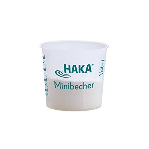 HAKA Dosierbecher für Waschmittel, 1 Stk (bis 100 ml), Dosierhilfe für genaues Abmessen von Flüssig- & Pulverwaschmittel, Geschirr-Reiniger Pulver, wiederverwendbar von HAKA