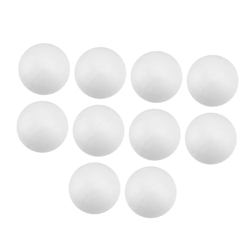HAKIDZEL 10 Stück Schaumstoff Bastelbälle Bastelschaumbälle Weihnachtsschmuck Kleine Kugeln Form Große Weihnachtskugeln Weihnachtsschaumball Schaumstoff Weihnachtskugel Ornament von HAKIDZEL