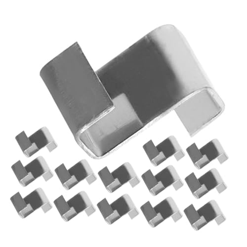 HAKIDZEL 100 Stück Gewächshaus Z Klammern aus Edelstahl Rostfreie Glasfixierungsklammern für Hohlkammerplatten und Glasplatten Einfache Langlebige Gewächshaus Clips für Fenster und Türen von HAKIDZEL