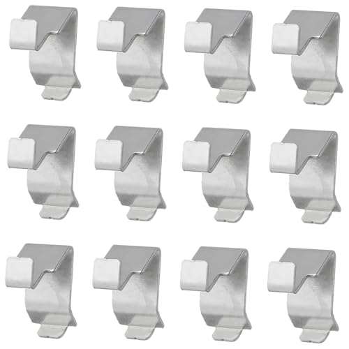 HAKIDZEL 12 Stück Teiliges Metall Regalhalter Starker Büroschrank Clip Schwerlast Regalstütze für Bücherregal und Aktenschrank Einfache Montage Langlebig Sicher von HAKIDZEL