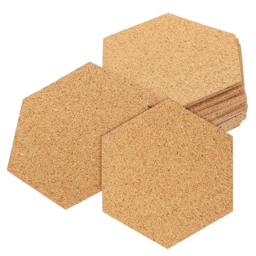 HAKIDZEL 120 Stück sechseckige Korkplattenfliesen: Selbstklebende, beschreibbare und zuschneidbare Korkpads für Pflanzen, Tischschutz, DIY-Untersetzer und Heimdekoration HAKIDZEL 120 Stück sechseckige Korkplattenfliesen: Selbstklebende, beschreibbare und zuschneidbare Korkpads für Pflanzen, Tischschutz, DIY-Untersetzer und Heimdekoration von HAKIDZEL
