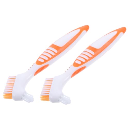 HAKIDZEL 2 Stück Schildkrötenpanzer Reinigungsbürste aus Robustem Kunststoff Dichtes Borstenfeld Stark Reinigend für Aquatische Landschildkröten Ergonomisch Geformt für Effektive von HAKIDZEL