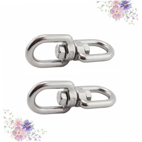 HAKIDZEL 2 Stücke Edelstahl Drehhaken für Hängekörbe Blumenampeln mit Doppeltem Kugelgelenk Winddrehbar für Garten Vogel Futterspender und Dekorationen HAKIDZEL 2 Stücke Edelstahl Drehhaken für Hängekörbe Blumenampeln mit Doppeltem Kugelgelenk Winddrehbar für Garten Vogel Futterspender und Dekorationen von HAKIDZEL