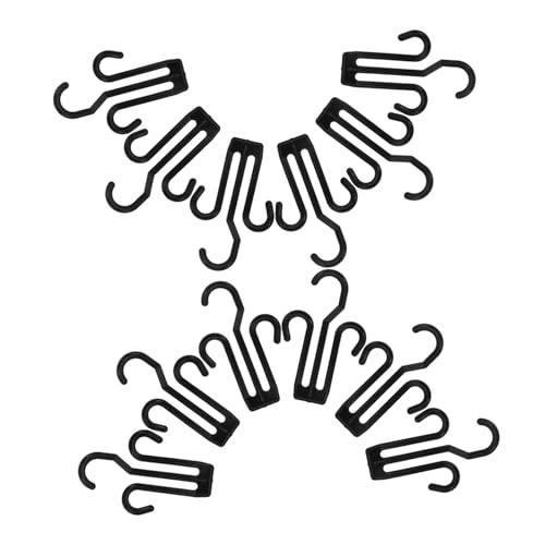 HAKIDZEL 20 Stück Teiliges Schuhhaken Robustem PP für Wand und Tür Platzsparender Hausschuh-Organizer Einfach Montierbares Aufhängesystem für Outdoor-Sandalen und Hausschuhe Schwarz HAKIDZEL 20 Stück Teiliges Schuhhaken Robustem PP für Wand und Tür Platzsparender Hausschuh-Organizer Einfach Montierbares Aufhängesystem für Outdoor-Sandalen und Hausschuhe Schwarz von HAKIDZEL