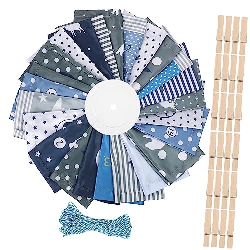 HAKIDZEL 24stücke Teiliges Adventskalender Stoffbeutel Diy Geschenktüten Für Weihnachten Zum Befüllen Mit Süßigkeiten Obst Und Kleinen Überraschungen Für Weihnachtszeit Und von HAKIDZEL