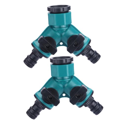 HAKIDZEL 2Stücke Verstellbarer Y Schlauchadapter Garten Schlauchverteiler mit Schnellanschluss für Sprinkler und Tropfbewässerungssysteme von HAKIDZEL