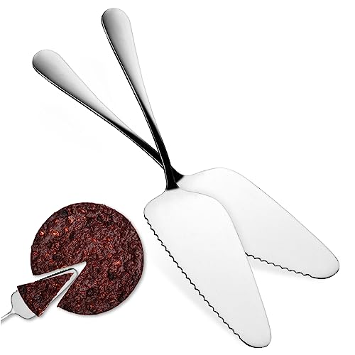 HAKIDZEL 2er-set Tortenheber Aus Edelstahl Für Hochzeiten Kuchen Pizza Gebäck Servierwerkzeug Für Geburtstagsfeiern von HAKIDZEL