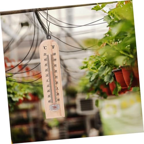 HAKIDZEL 3 Stück Teiliges Holzthermometer für Innen und Außen Langlebiges Temperaturmessgerät mit Klarem Zifferblatt Leicht Vielseitig für Garten Gewächshaus Babyzimmer und Büro HAKIDZEL 3 Stück Teiliges Holzthermometer für Innen und Außen Langlebiges Temperaturmessgerät mit Klarem Zifferblatt Leicht Vielseitig für Garten Gewächshaus Babyzimmer und Büro von HAKIDZEL