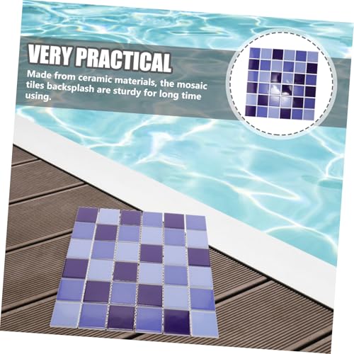 HAKIDZEL 36 Stück Teiliges Keramik Fliesenset Wasserfeste Schwimmbad Fliesen in Leuchtendem Blau Vielseitig für DIY Dekoration Langlebig und Einfach Glatten Oberflächen Anzubringen HAKIDZEL 36 Stück Teiliges Keramik Fliesenset Wasserfeste Schwimmbad Fliesen in Leuchtendem Blau Vielseitig für DIY Dekoration Langlebig und Einfach Glatten Oberflächen Anzubringen von HAKIDZEL