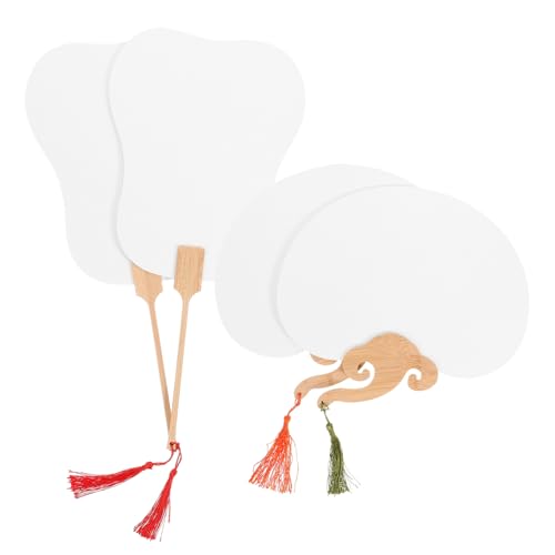 HAKIDZEL 4 Stück Teiliges Handgefertigter Bambus-handfächer mit Verstärktem Blankem Papier Leicht Tragbar für Diy-graffiti Malerei Hochzeit Dekoration und Bühnenauftritte HAKIDZEL 4 Stück Teiliges Handgefertigter Bambus-handfächer mit Verstärktem Blankem Papier Leicht Tragbar für Diy-graffiti Malerei Hochzeit Dekoration und Bühnenauftritte von HAKIDZEL