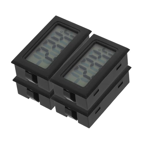 HAKIDZEL 4 Stück Teiliges Mini Digital Thermometer mit Lcd-display Präzises Raumthermometer für Innenräume Gewächshaus Reptilien und Vielseitige Temperaturmessung Leicht und Portabel von HAKIDZEL