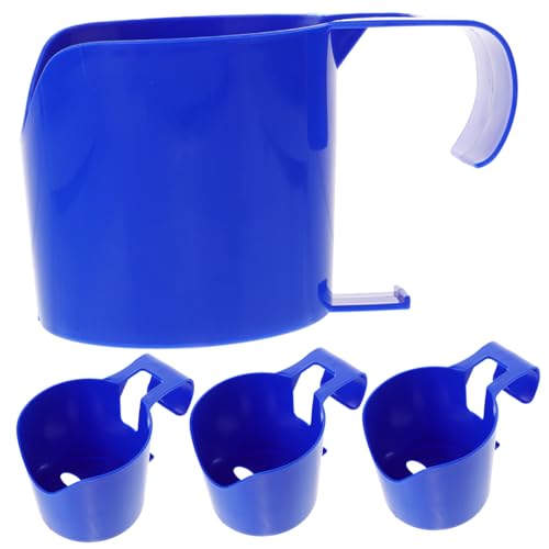 HAKIDZEL 4 Stück Teiliges Poolbecherhalter Langlebigem Kunststoff Einfach Einzuhängen Stabiler Getränkehalter für Schwimmbecken Geeignet für Becher Dosen und Flaschen Am von HAKIDZEL