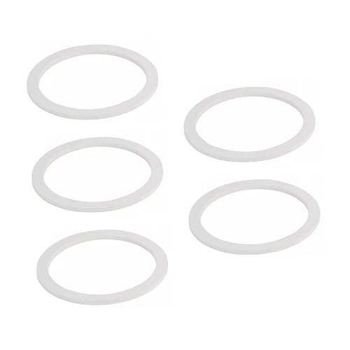 HAKIDZEL 5 Stück Teiliges Silikon Dichtungsringe für Kaffeekanne Ersatzdichtung für Kaffee Behälter Küchenzubehör für Kaffeeliebhaber Einfache Installation und Perfekter Sitz von HAKIDZEL