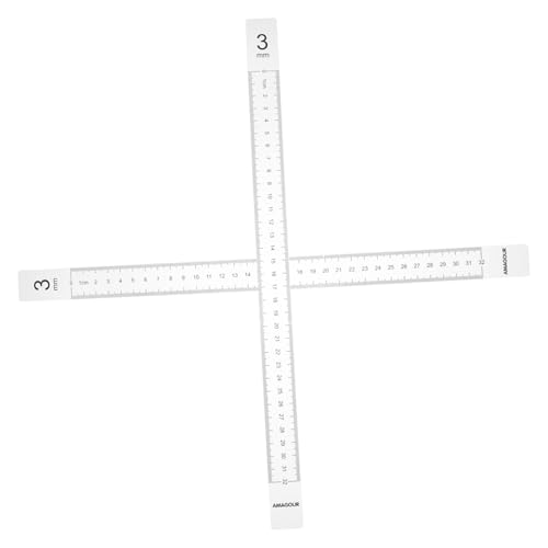 HAKIDZEL Backline Teigmaßstab mit Messskala Balance Ruler für Gleichmäßige Teigdicke Stärke Praktisches Backwerkzeug für Kekse und Teigstreifen Kompakt und Langlebig von HAKIDZEL