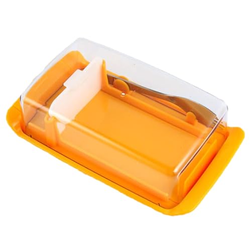 HAKIDZEL Butter Crisper Box mit Transparentem Deckel Bpa-frei Butteraufbewahrungskasten für Kühlschrank Inkl Buttercutter Gabel Einfach zu Reinigen Gelb für Haushalt und Küche HAKIDZEL Butter Crisper Box mit Transparentem Deckel Bpa-frei Butteraufbewahrungskasten für Kühlschrank Inkl Buttercutter Gabel Einfach zu Reinigen Gelb für Haushalt und Küche von HAKIDZEL