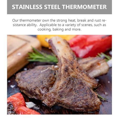 HAKIDZEL Edelstahl Grillthermometer mit Langer Sicherheits-sonde Bimetall Fleischthermometer für Gasgrill und Ofen Lebensmittelecht Vielseitig Einsetzbar Beim Kochen und Backen HAKIDZEL Edelstahl Grillthermometer mit Langer Sicherheits-sonde Bimetall Fleischthermometer für Gasgrill und Ofen Lebensmittelecht Vielseitig Einsetzbar Beim Kochen und Backen von HAKIDZEL