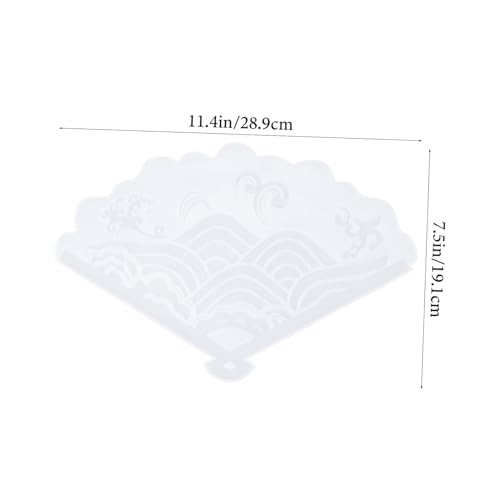 HAKIDZEL Fächerformen Für Harzfächer Gussformen Handgefertigte Fächerform DIY Handwerksform Dekorationen Silikon Bastelform Fächerformen Silikon Epoxidharzformen DIY von HAKIDZEL