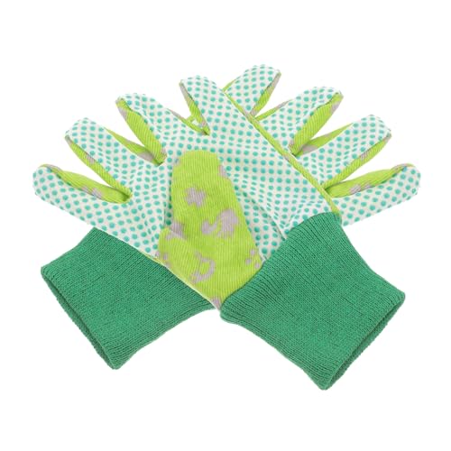 HAKIDZEL Gartenhandschuhe Arbeitshandschuhe aus Polyester Atmungsaktiv Leicht Flexible Schutzhandschuhe für Gartenarbeit Pflanzen Gießen Obstpflücken von HAKIDZEL