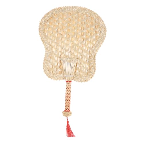 HAKIDZEL Handgefertigter Großer Chinesischer Vintage-fächer aus Getrocknetem Stroh Handgewebter Kühlfächer für Sommer Party Outdoor und Wohnraumdekoration von HAKIDZEL