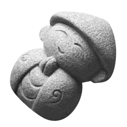 HAKIDZEL Ksitigarbha Japanischer Buddha Buddha-dekor Aus Stein Desktop-Buddha-Ornament Aquarium- -Ornament Jizo-mönchsfigur Bonsai Nachahmung Von Blaustein Mikroszene Niedlich Maitreya von HAKIDZEL