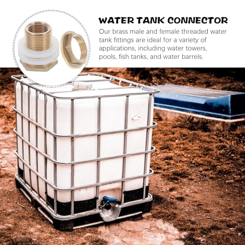 HAKIDZEL Messing Wasser Tank Anschluss mit Innen Außengewinde Dichtungsring Inklusive Robuster Adapter für Regentonnen Aquarien Pools und Gartenschläuche Installieren und Wartungsfreundlich HAKIDZEL Messing Wasser Tank Anschluss mit Innen Außengewinde Dichtungsring Inklusive Robuster Adapter für Regentonnen Aquarien Pools und Gartenschläuche Installieren und Wartungsfreundlich von HAKIDZEL