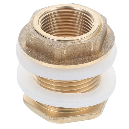 HAKIDZEL Messing Wasserbehälter Anschluss Außengewinde mit Silikondichtung Tankdurchführung für Regentonnen und Wassertanks Effiziente Abwasserableitung Langlebiges Zubehör für Garten und HAKIDZEL Messing Wasserbehälter Anschluss Außengewinde mit Silikondichtung Tankdurchführung für Regentonnen und Wassertanks Effiziente Abwasserableitung Langlebiges Zubehör für Garten und von HAKIDZEL