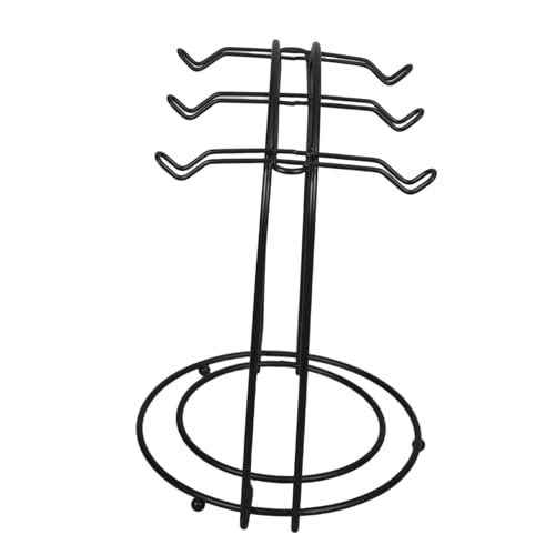 HAKIDZEL Metallbogenhalter Eisenständer für Untersetzer Tassenständer Cup -Display Tee Tasse Rack Tee Tasse Display Becherbaum Kaffeetassenhalter Trockenständer für Kaffeetassen Schwarz von HAKIDZEL