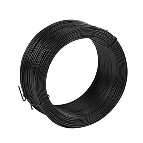 HAKIDZEL PVC Beschichteter Bindedraht Schwarz Flexibler Draht für Pflanzenbündelung Blumenarrangements und Kreative Bastelprojekte Verschleißfest und Vielseitig Einsetzbar von HAKIDZEL