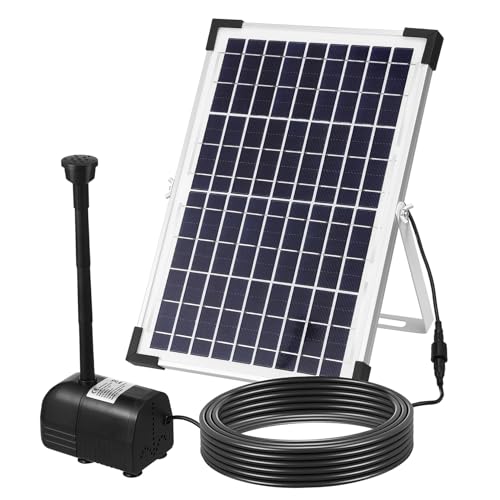 HAKIDZEL Pumpe für Garten Außenbereich Wetterfeste Solarpumpe mit Großem Panel und Verstellbarem Winkel Einfache Installation Effiziente Outdoor Wasserpumpe für Teich und Vogelbad HAKIDZEL Pumpe für Garten Außenbereich Wetterfeste Solarpumpe mit Großem Panel und Verstellbarem Winkel Einfache Installation Effiziente Outdoor Wasserpumpe für Teich und Vogelbad von HAKIDZEL