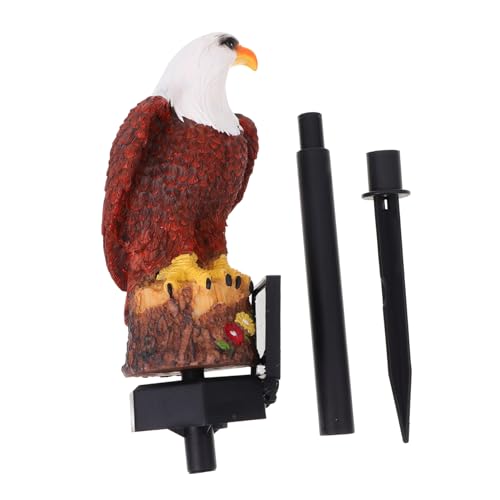 HAKIDZEL 1Stück Solar Owl Lamp mit Dämmerungssensor Dekorative Gartenbeleuchtung für und Garten Umweltfreundliche und Kreative Eulenform Hochwertigem Harz von HAKIDZEL