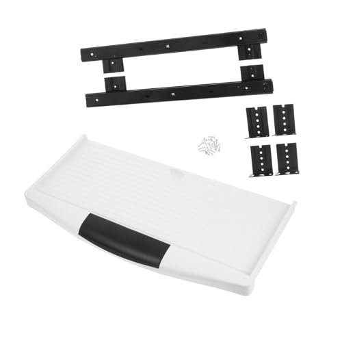 HAKIDZEL Ergonomische Tastaturablage Mit Schiebemechanismus Für Schreibtische Unterbau-tastaturhalterung Kunststoff Installieren Und Platzsparend Für Büro Und Zuhause von HAKIDZEL