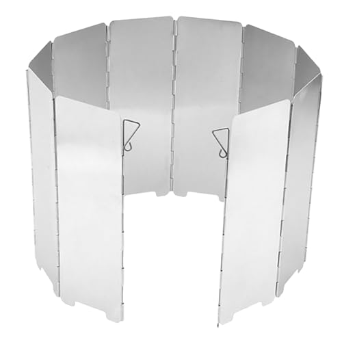 HAKIDZEL Teiliger Faltbarer Aluminium-windschutz für Campingkocher Hitzebeständig Winddicht Kraftstoffsparend Tragbar für Outdoor-picknick Wandern Bbq Kompatibel mit HAKIDZEL Teiliger Faltbarer Aluminium-windschutz für Campingkocher Hitzebeständig Winddicht Kraftstoffsparend Tragbar für Outdoor-picknick Wandern Bbq Kompatibel mit von HAKIDZEL