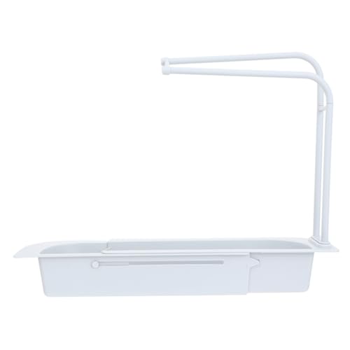 HAKIDZEL Teleskopisches Abtropfgestell für Küchenspüle Praktischer Schwamm Seifenhalter Rostfrei Platzsparend Modernes Design Geeignet für Küche Hotel und Restaurant Ausziehbar von HAKIDZEL