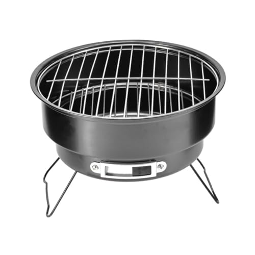 HAKIDZEL Tragbarer Edelstahl Holzkohlegrill Outdoor Bbq Grill Campinggrill Leicht und Robust Für Garten Terrasse Picknick von HAKIDZEL