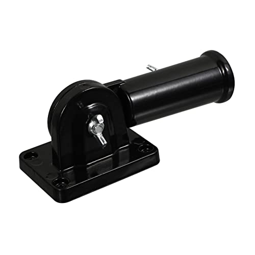HAKIDZEL Verstellbarer Fahnenmast Halter Aluminium Robuste Wandmontage für Verschiedene Flaggen und Fahnendekoration Schwarz Installieren und Anpassbar von HAKIDZEL
