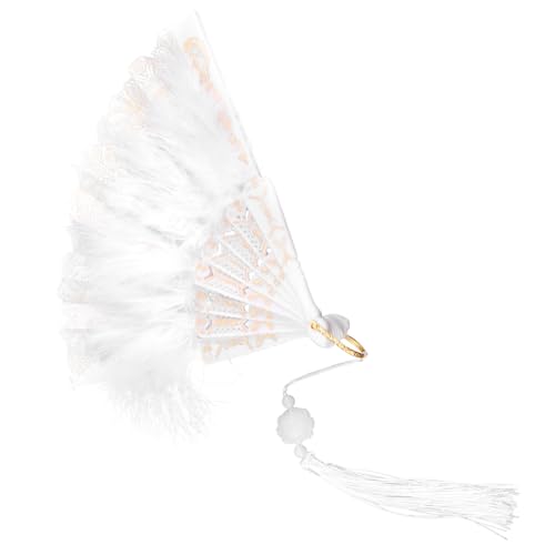 HAKIDZEL Vintage Federfächer mit Gestickter Spitze Langlebiger Plume-handfächer für Hochzeit Kostüm Tanzparty Dekoratives Accessoire und Fotorequisite Elegantes Design als Geschenk HAKIDZEL Vintage Federfächer mit Gestickter Spitze Langlebiger Plume-handfächer für Hochzeit Kostüm Tanzparty Dekoratives Accessoire und Fotorequisite Elegantes Design als Geschenk von HAKIDZEL