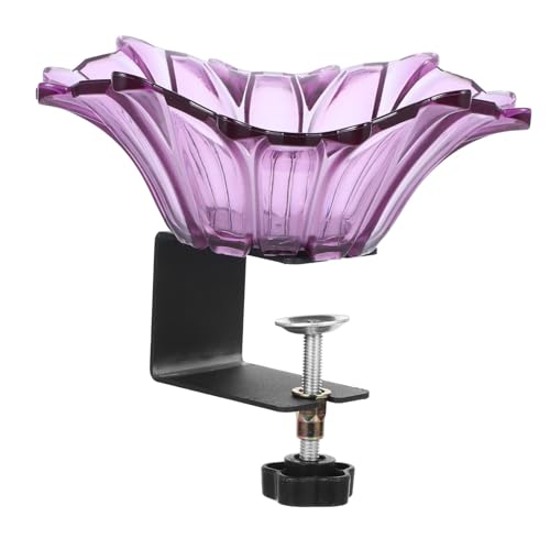 HAKIDZEL Vogelbad mit Klammerhalterung Farbenfrohe Kompakte Vogeltränke für Garten und Terrasse Einfache Befestigung Glatten Flächen Sicherer Stand für Wildvögel Pflegeleicht und von HAKIDZEL