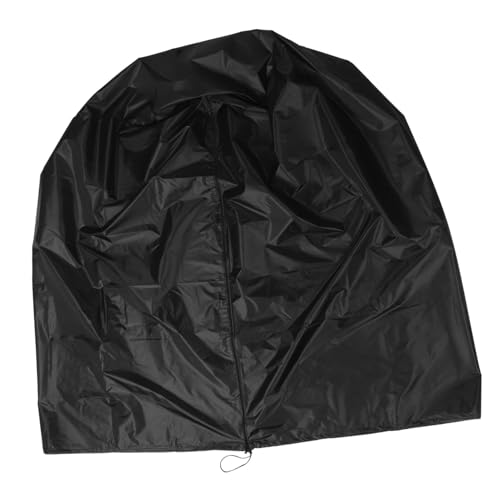 HAKIDZEL Wasserdichte Outdoor Schutzhülle für Hängeei-stuhl mit Reißverschluss Uv-beständig Reißfest Vollflächiger Schutz für Garten Terrasse Balkon Polyester Schwarz von HAKIDZEL