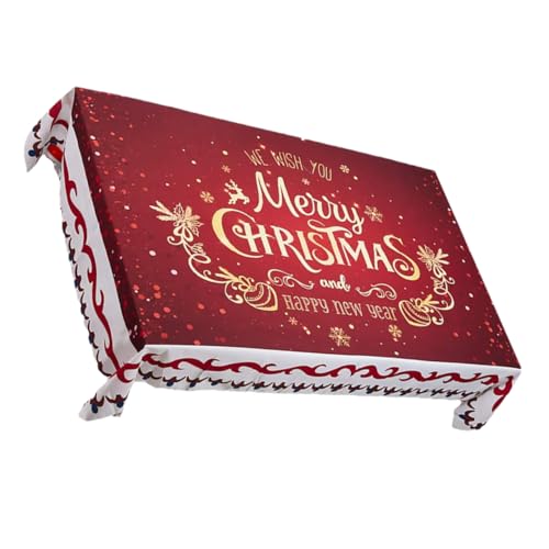 HAKIDZEL Weihnachtliches Tischdecke Aus Hochwertigem Mit Festlichem Design Für Festliche Tischdekoration Für Esstisch Kaffeetisch Und Buffets von HAKIDZEL