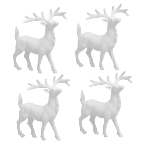 HAKIDZEL Weiße Miniatur-Weihnachtsdekoration, dekorative Figuren für Zuhause, Büro, kreative Weihnachtsdekoration für festliche Feiern, 4 Stück HAKIDZEL Weiße Miniatur-Weihnachtsdekoration, dekorative Figuren für Zuhause, Büro, kreative Weihnachtsdekoration für festliche Feiern, 4 Stück von HAKIDZEL