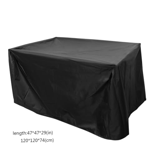 HAKIDZEL wasserdichte Gartenmöbel Abdeckhaube Outdoor Möbel Schutzplane mit Nylonkordel und Doppelnaht für Tisch Stuhlabdeckung Wetterfest und Langlebig von HAKIDZEL