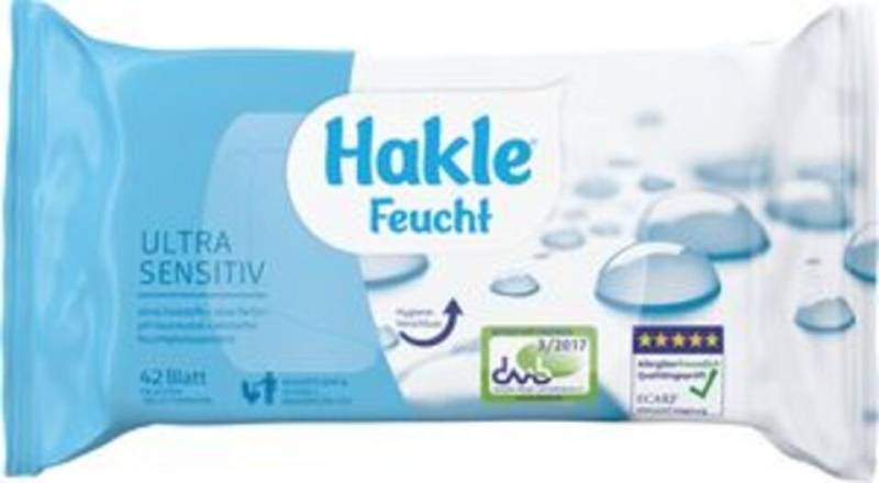 HAKLE feuchtes Toilettenpapier Feucht Ultra Sensitiv 42 Blatt Feuchtes Toilettenpapier, 1-tlg. von HAKLE