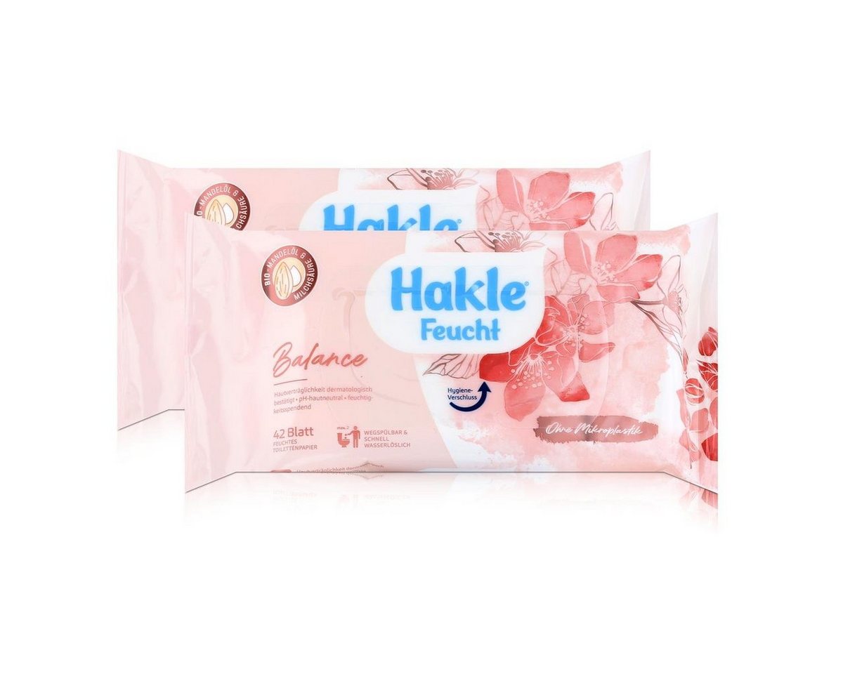 HAKLE feuchtes Toilettenpapier Hakle Feucht Balance 42 Blatt - Feuchttücher, Toilettenpapier (2er Pac HAKLE feuchtes Toilettenpapier Hakle Feucht Balance 42 Blatt - Feuchttücher, Toilettenpapier (2er Pac von HAKLE